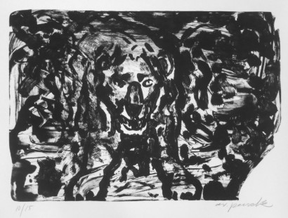 Löwe im Dickicht (Katalog Lithographien 1982 - 1991, Nr.30)